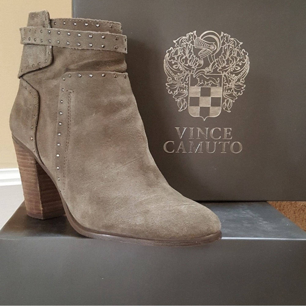 Vince Camuto Mushroom Suede Boots - Size 8.5